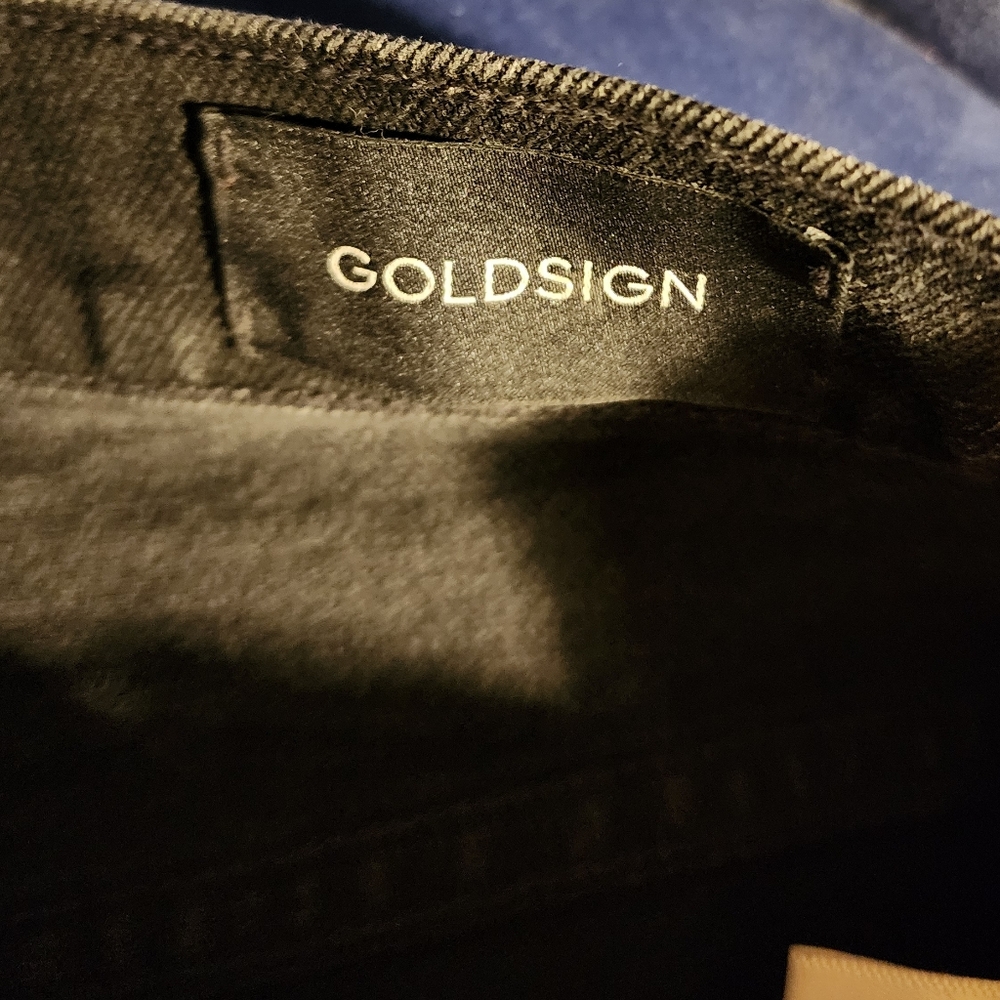GOLDSIGN Lawler high-rise slim-leg jeans 25W 32L In Black - Picture 7 of 16